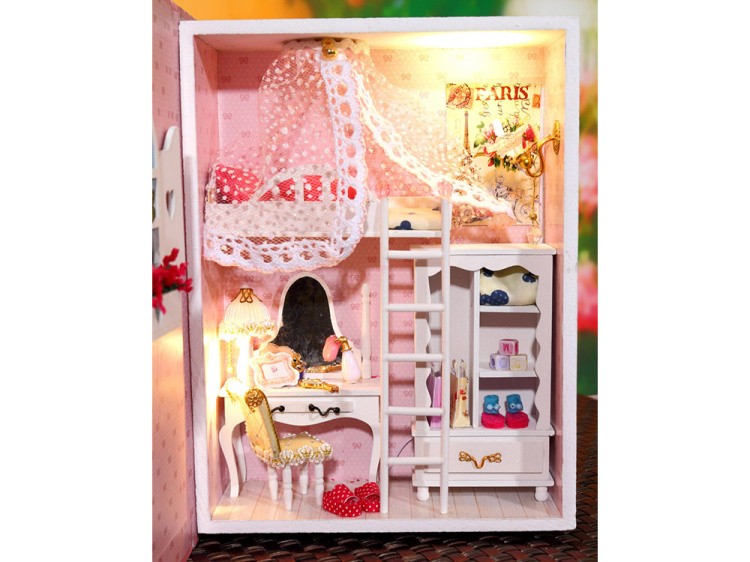 Набор для создания миниатюры (румбокс) «Розовый дневник» — картинка 5