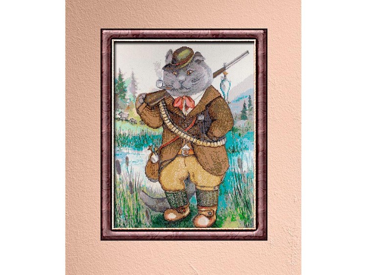 Алмазная вышивка «Кот охотник» — картинка 2