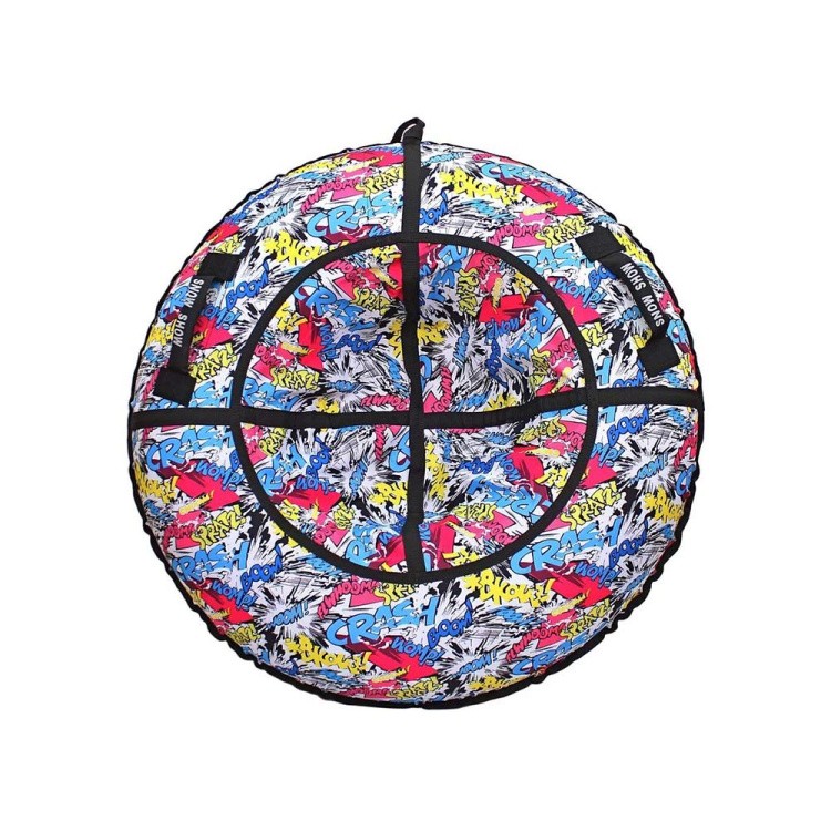 Детская зимняя ватрушка тюбинг для катания 118 см — картинка 4