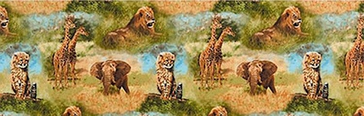 Ткань для пэчворка NATURE STUDIES 3 PANEL, 60x110 см, 146 г/м2, 100% хлопок, WILD принт, Robert Kaufman — картинка 2