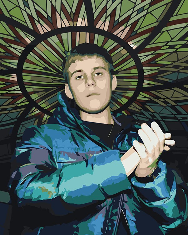 Картина по номерам «Рэп музыкант Toxis Токсис: Андрей портрет»