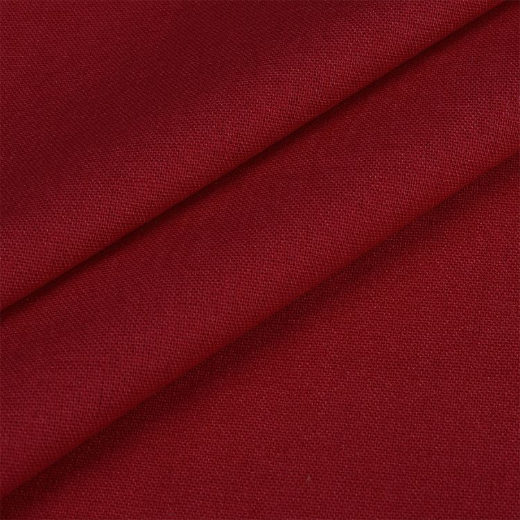 Ткань льняная, 200 г/м², 5 м x 140 см, цвет: красный, TBY — картинка 3