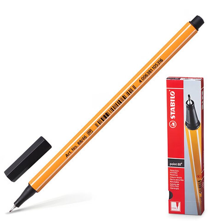 Ручка капиллярная (линер) STABILO «Рoint», черная