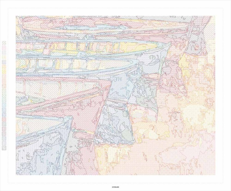 Картина по номерам «Рыбацкие лодки» — картинка 3