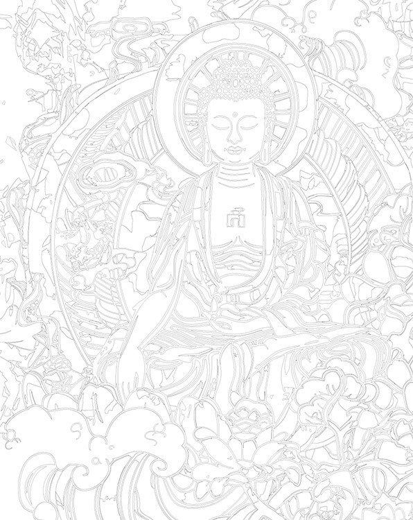 Картина по номерам «Религия, буддийская тематика: Будда арт» — картинка 3