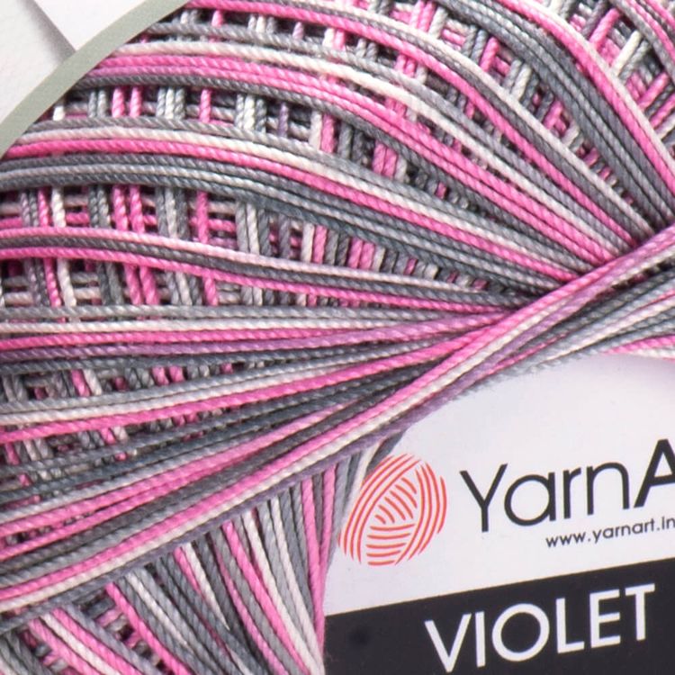 Пряжа YarnArt Violet Melange (504), мультиколор, 5 шт. по 50 г — картинка 2