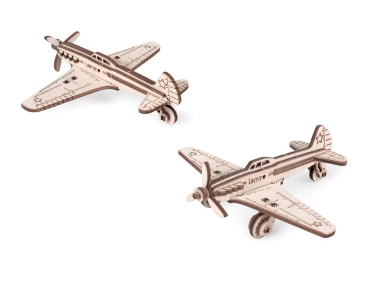 Конструктор 3D деревянный «Самолет ЯК-9», Lemmo — картинка 3