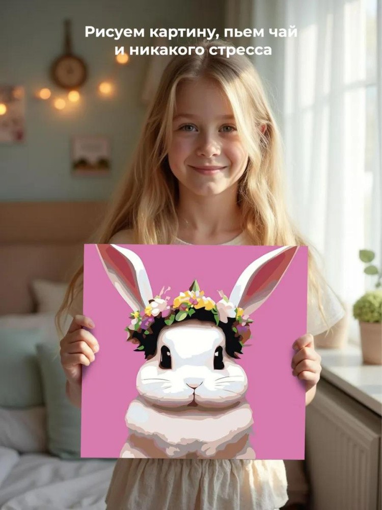 Картина по номерам «Милый кролик» — картинка 6