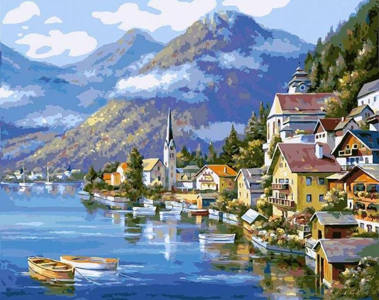 Картина по номерам «Хальштадт. Австрия»