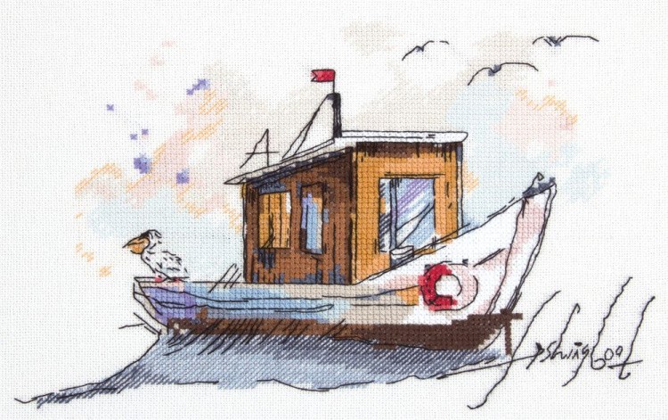 Набор для вышивания «Рыбацкая лодка»