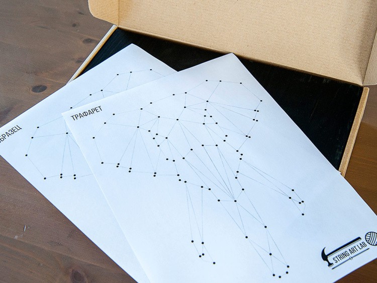 Набор для творчества STRING ART «Слон минимализм» — картинка 4