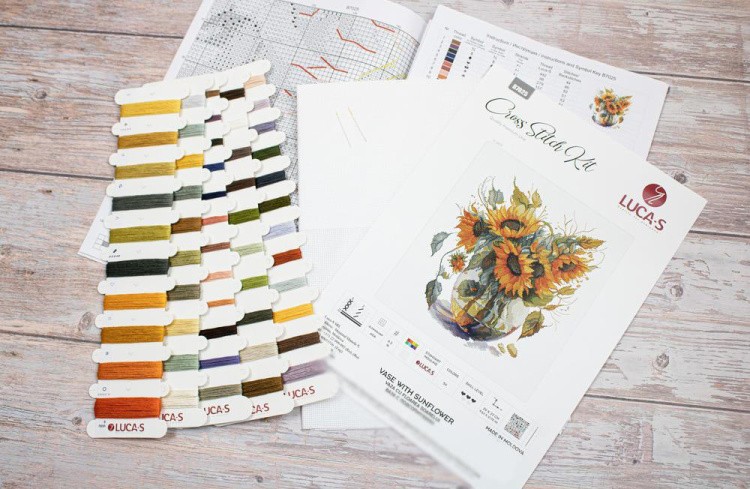 Набор для вышивания «Ваза с подсолнухами» — картинка 6