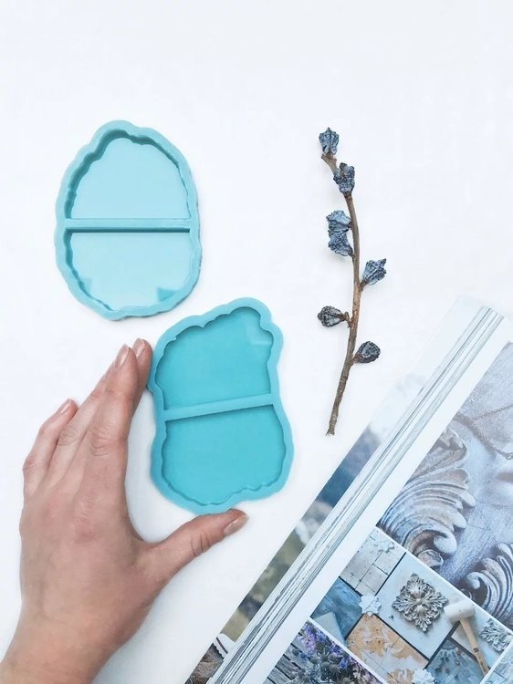 Силиконовая форма для мебельных ручек парная, модель №34 — картинка 2