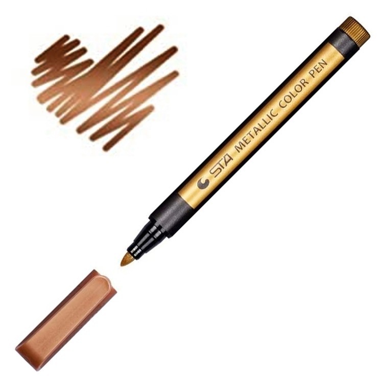Металлизированный маркер для создания эффектов, 1 шт., цвет: коричневый (Brown)