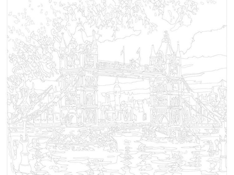 Картина по номерам «Ночной город. Мост» — картинка 3