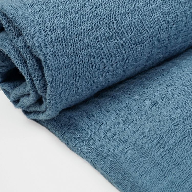 Ткань Муслин, 5 м x 130 см, 125 г/м², цвет: джинс, TBY — картинка 4