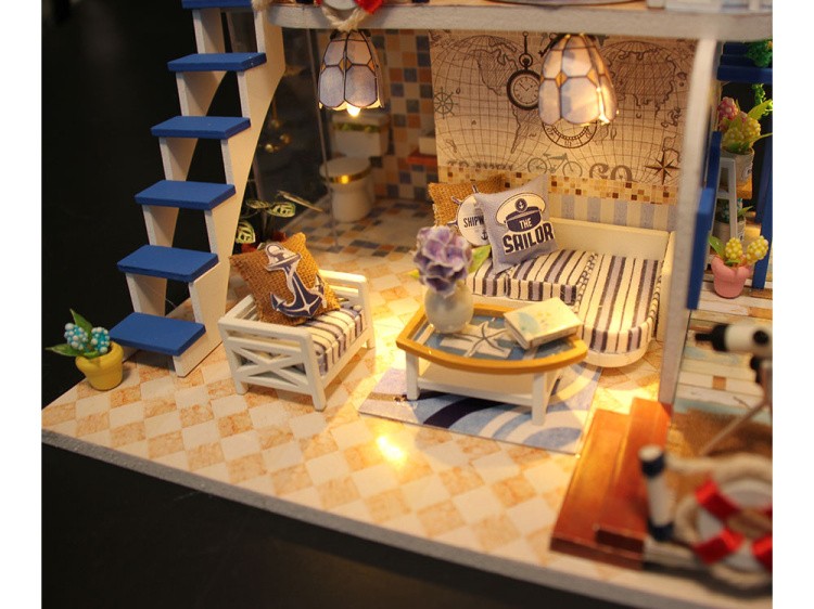 Набор для создания миниатюры (румбокс) «Домик у моря» — картинка 4