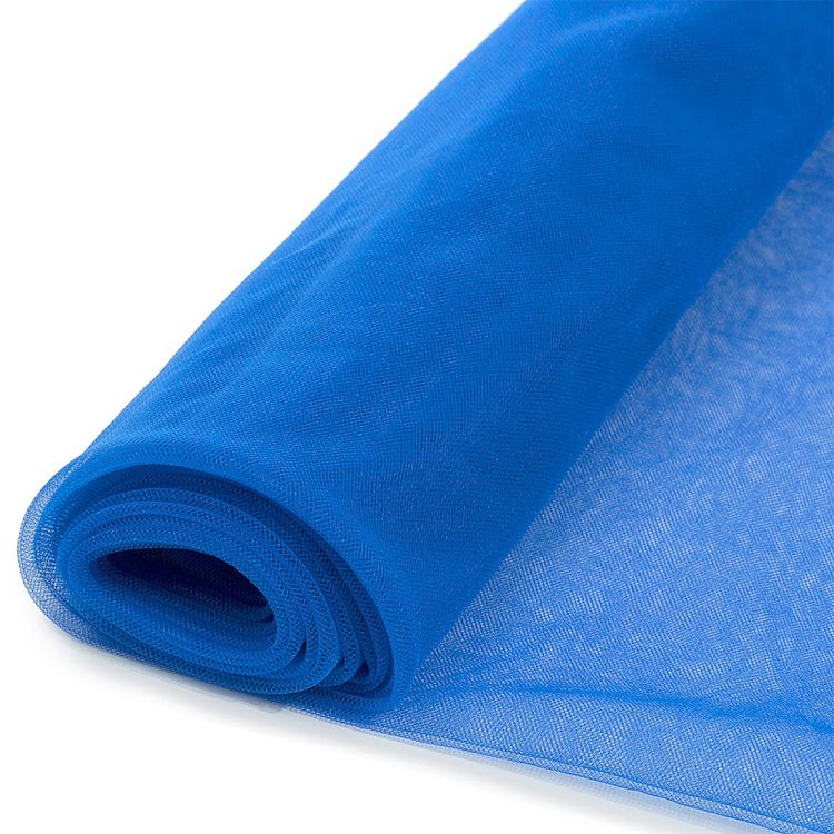 Еврофатин мягкий матовый Hayal Tulle, 5 м, ширина 300 см, 100% полиэстер, цвет: ярко-голубой, Hayal — картинка 4