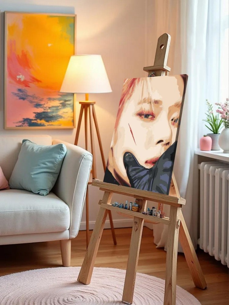 Картина по номерам «Корейская K-POP группа TXT: Чхве Ёнджун» — картинка 9