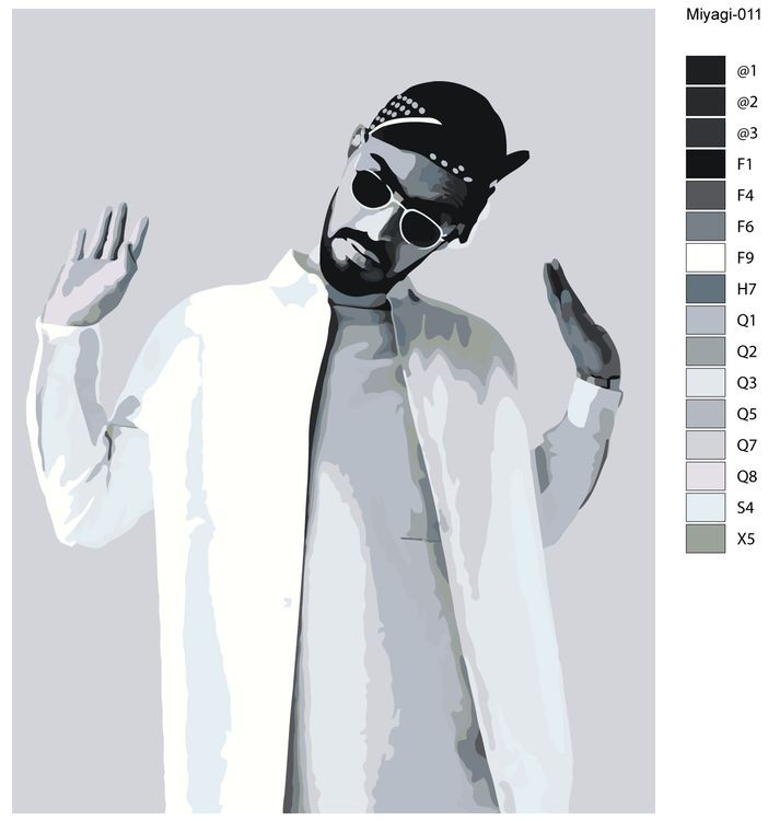 Картина по номерам «Miyagi Мияги 6» — картинка 2