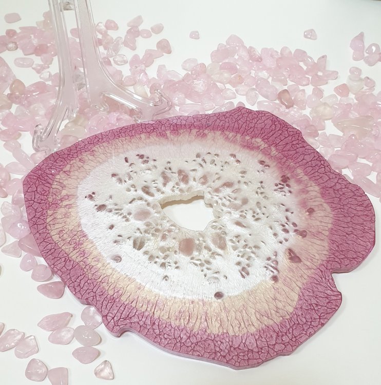 Силиконовый молд для эпоксидной смолы - Срез камня (большая жеода), ResinArt — картинка 6