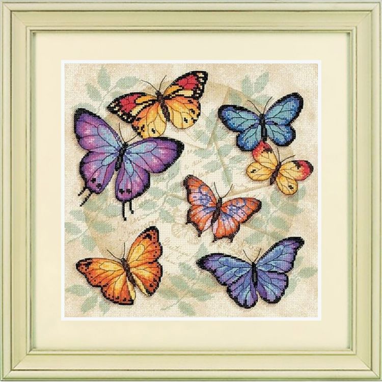 Набор для вышивания «Множество бабочек»