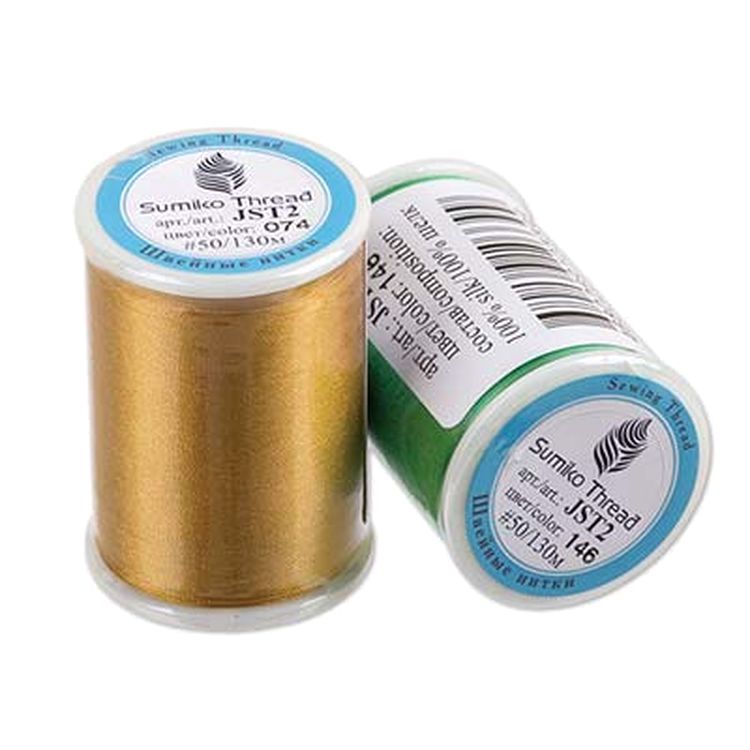 Нитки для вышивания SumikoThread, цвет: №145 желтый, 130 м — картинка 2