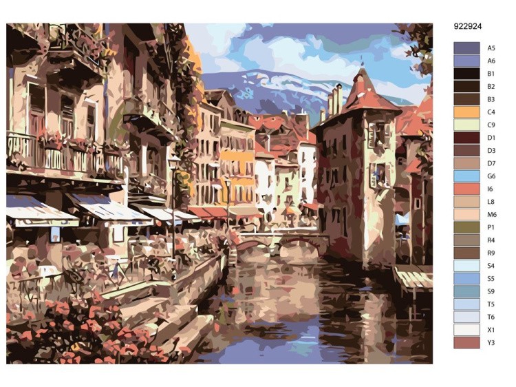 Картина по номерам «Венецианские каналы» — картинка 2