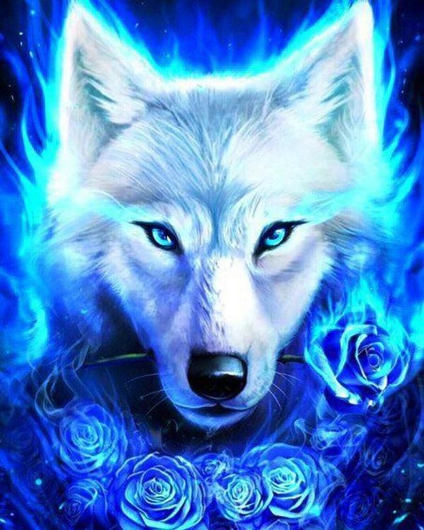 Алмазная вышивка «Синее пламя» — картинка 2