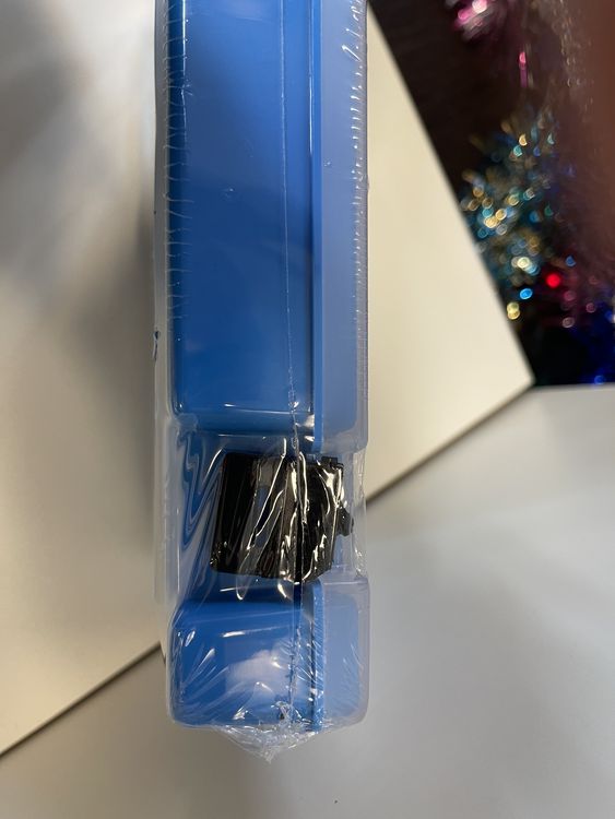 УЦЕНКА. Коробка для мелочей 27,4х18,8х4,5 см, 24 ячейки, Trivol (отколат, сломан правый замок, цвет дна - синий) — картинка 4