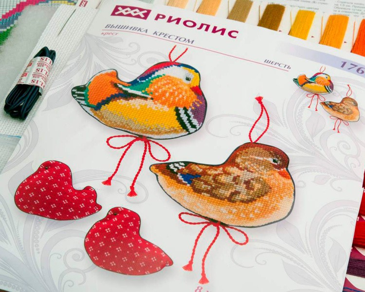 Набор для вышивания «Утки-мандаринки» — картинка 3