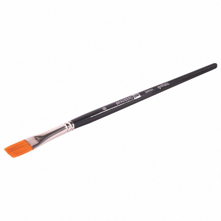 Кисти художественные Art Classic, набор 3 шт., синтетика (круглая № 2, плоские № 8, 12), Brauberg — картинка 6