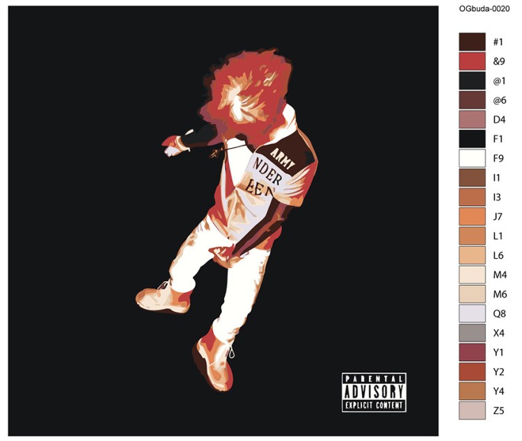 Картина по номерам «Toxis Токсис, OG buda ОГ буда: Hotshot» — картинка 2