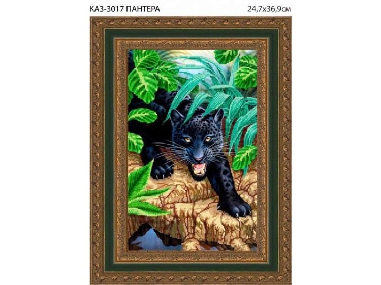 Рисунок на ткани «Пантера»