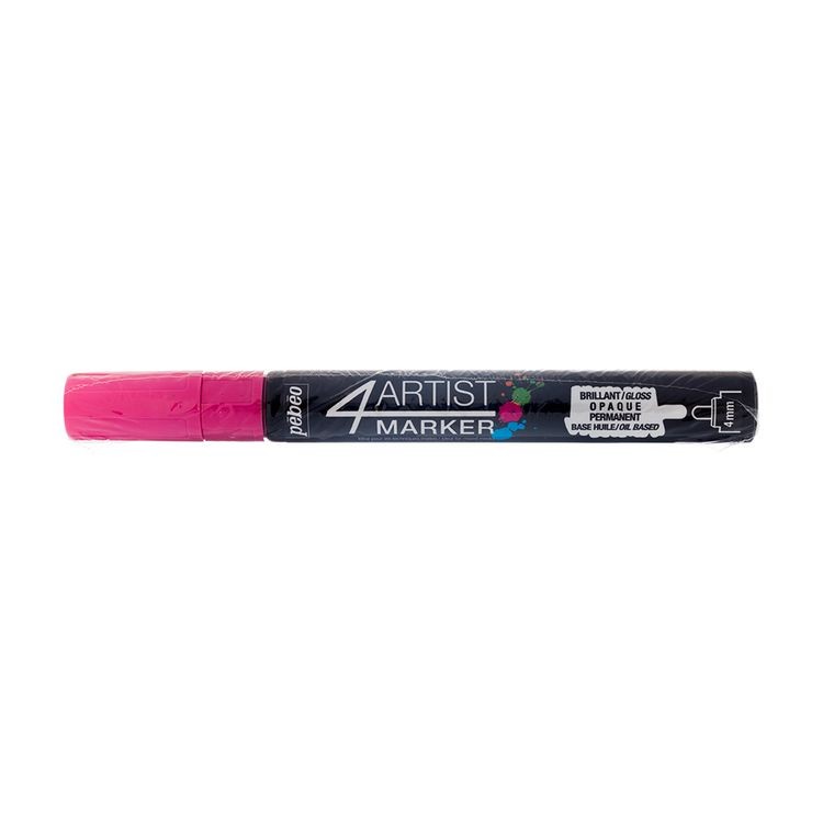 Маркер художественный 4Artist Marker на масляной основе, 4 мм, круглое перо, розовый, PEBEO