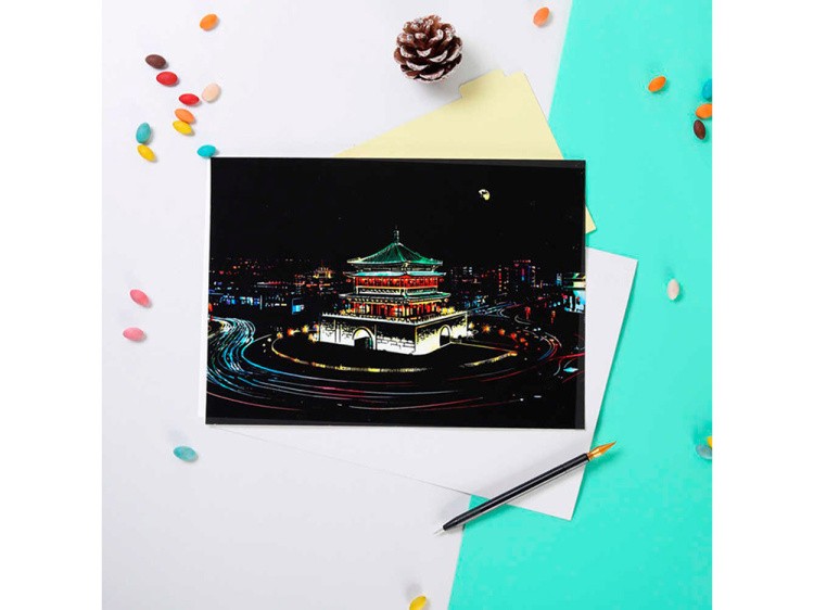 Скретч-набор «Antique Buildings» (цветные) — картинка 2