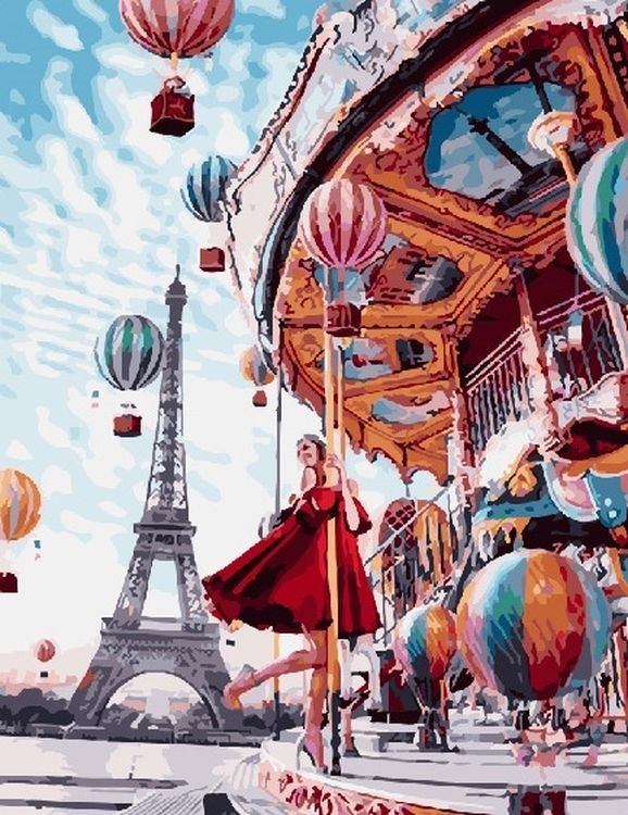 Картина по номерам «Праздничный Париж»