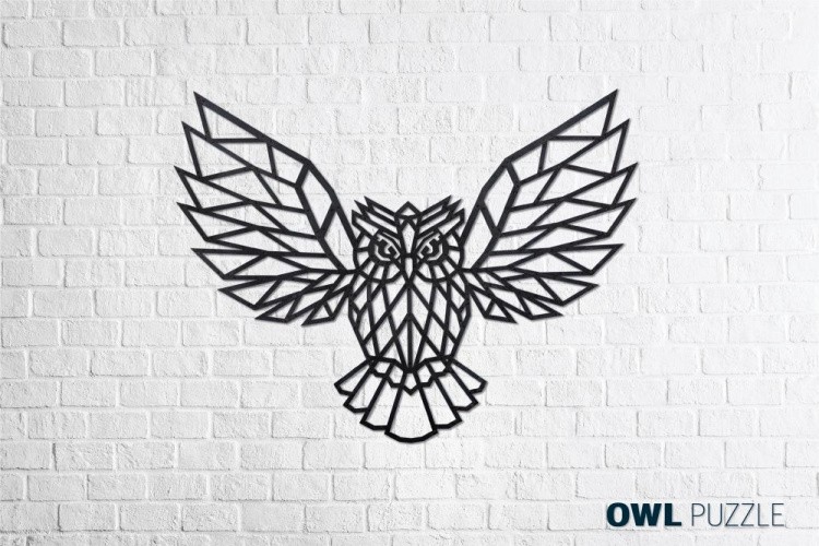 Деревянный интерьерный пазл «Сова», Eco Wood Art — картинка 3