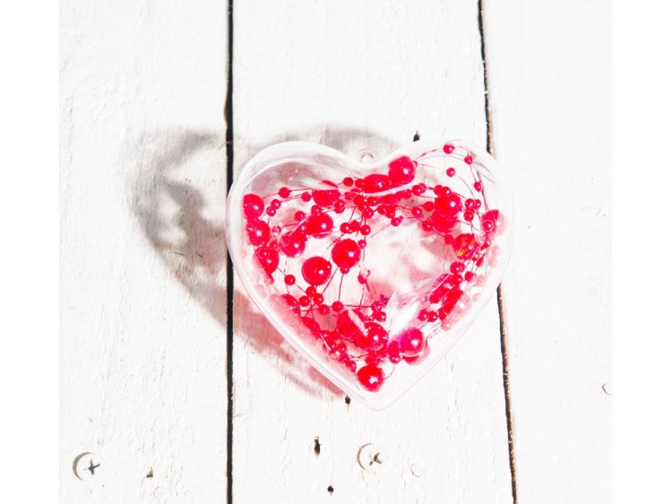 Сердце пластиковое половинками (d 10 см), 2 шт. — картинка 6