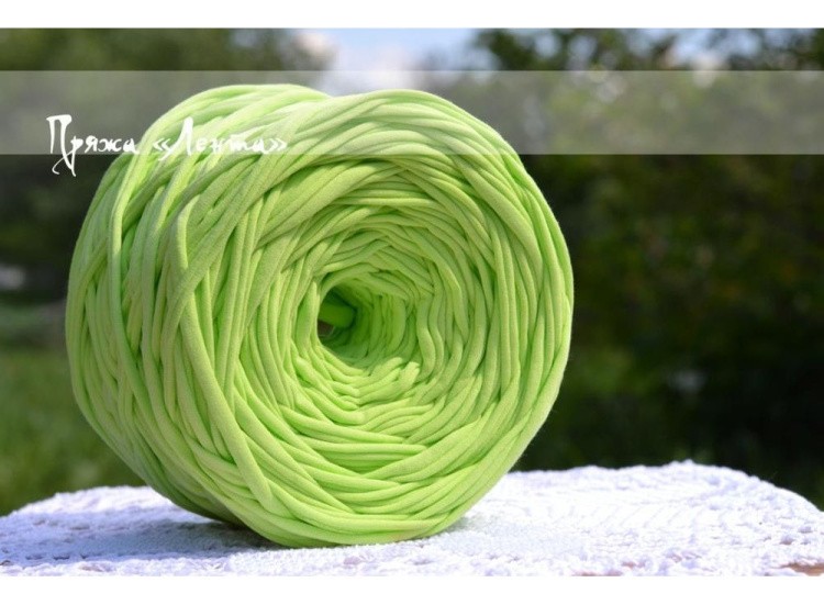Пряжа Лента (фисташковый) 330-380 г — картинка 3
