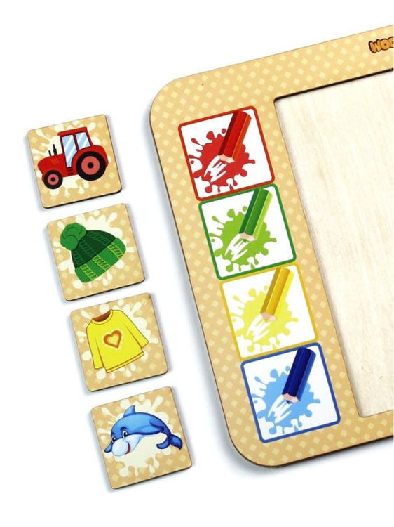 Развивающее пособие из дерева. Досочки «Ассоциации-3» — картинка 5