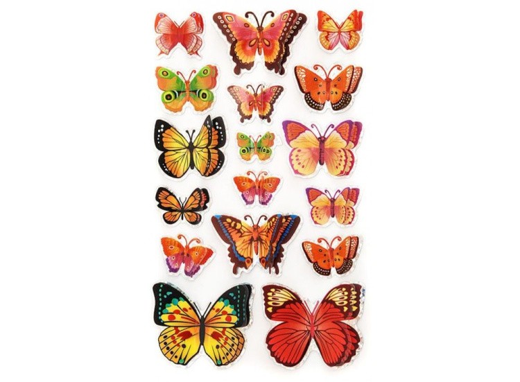 Декоративные наклейки «Яркие бабочки»