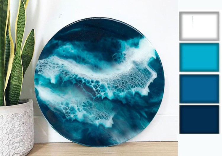 Набор для создания картины эпоксидной смолой Океан, Art Blong