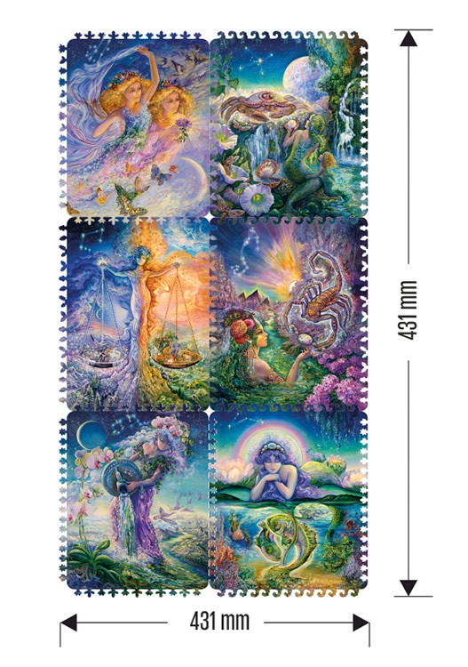 Деревянные пазлы DAVICI «Знаки зодиака. Стихии Воды и Воздуха» — картинка 2