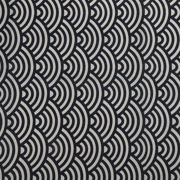 Ткань Лен, 140 г/м², 5 м x 150 см, цвет: геометрический принт, TBY — картинка 2