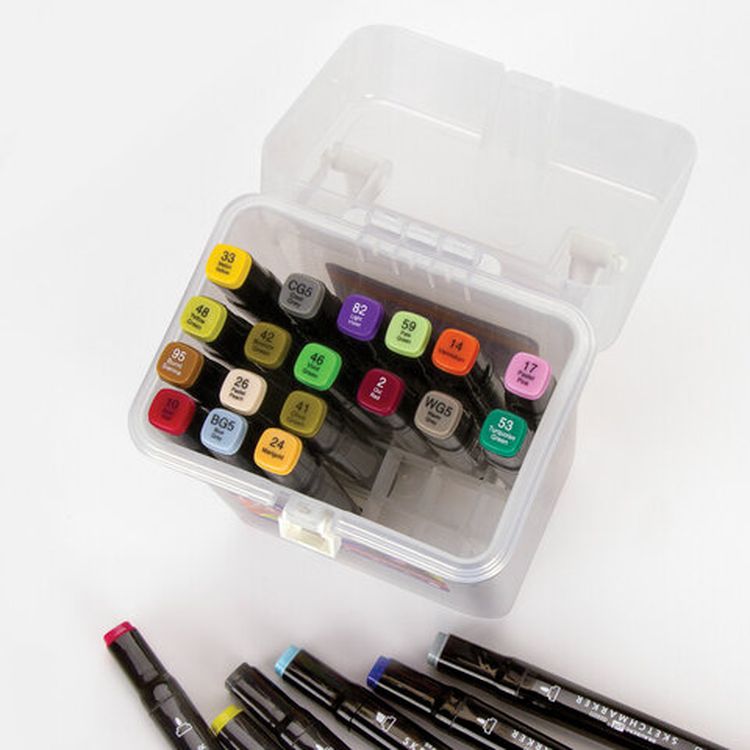 Маркеры для скетчинга двусторонние BRAUBERG ART DEBUT BLACK, цвет: базовые цвета — картинка 5