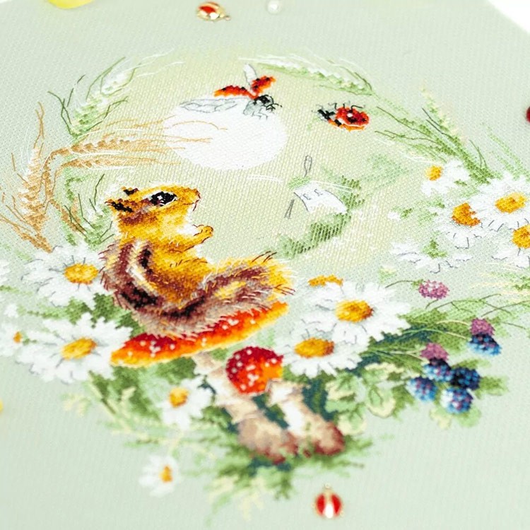 Набор для вышивания «Живые истории. Бурундучок» — картинка 2