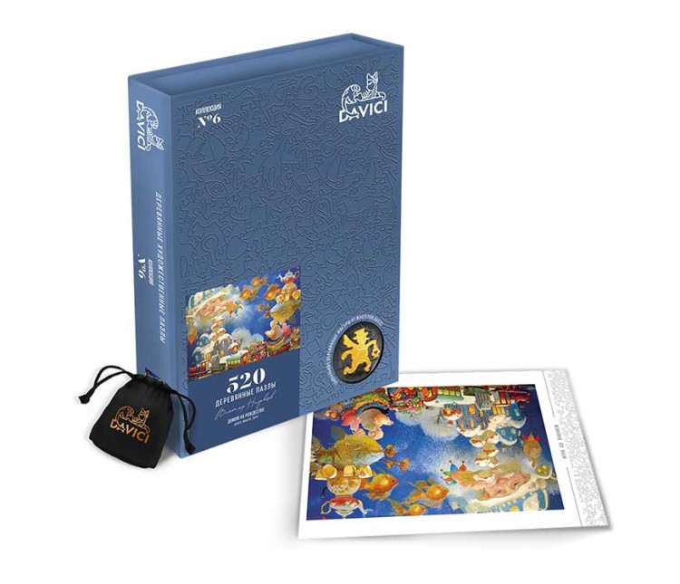 Деревянные пазлы DAVICI «Домой на Рождество» — картинка 2