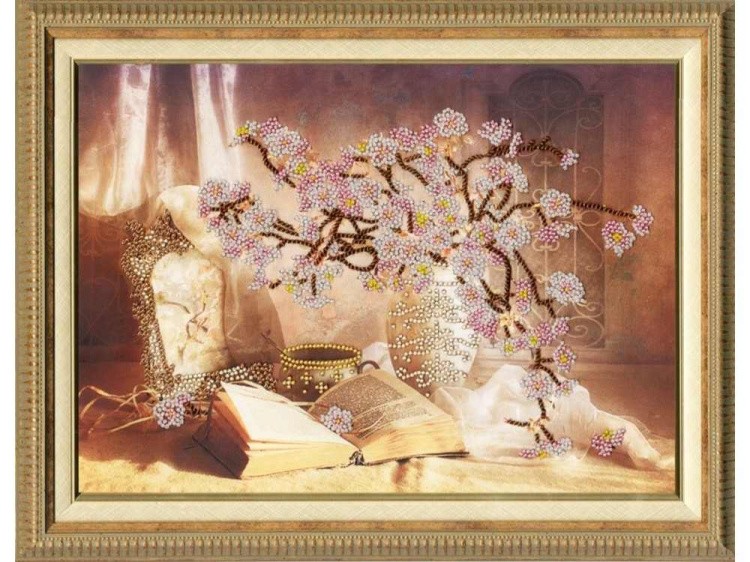 Набор вышивки бисером «Цветущая сакура» — картинка 2