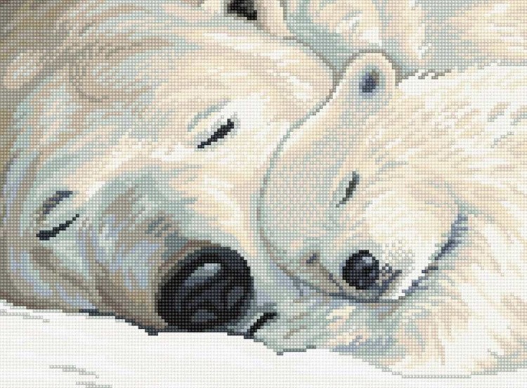 Алмазная вышивка «Медвежья нежность» — картинка 2